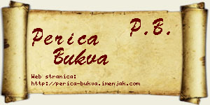Perica Bukva vizit kartica